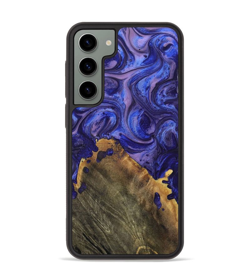 Galaxy S23 Plus Wood+Resin Phone Case - Kade (Purple, 699098)