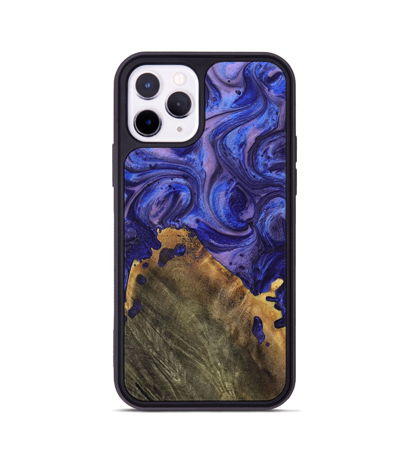 iPhone 11 Pro Wood+Resin Phone Case - Kade (Purple, 699098)