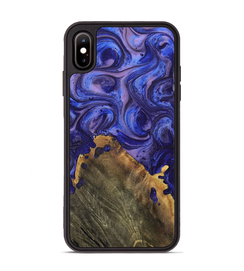 iPhone Xs Max Wood+Resin Phone Case - Kade (Purple, 699098)