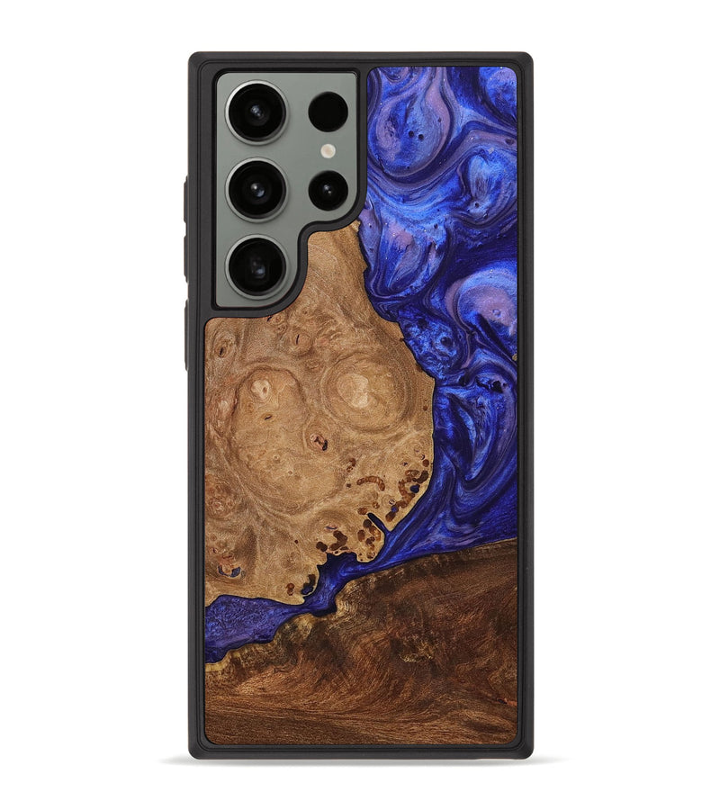 Galaxy S23 Ultra Wood+Resin Phone Case - Otis (Purple, 699100)