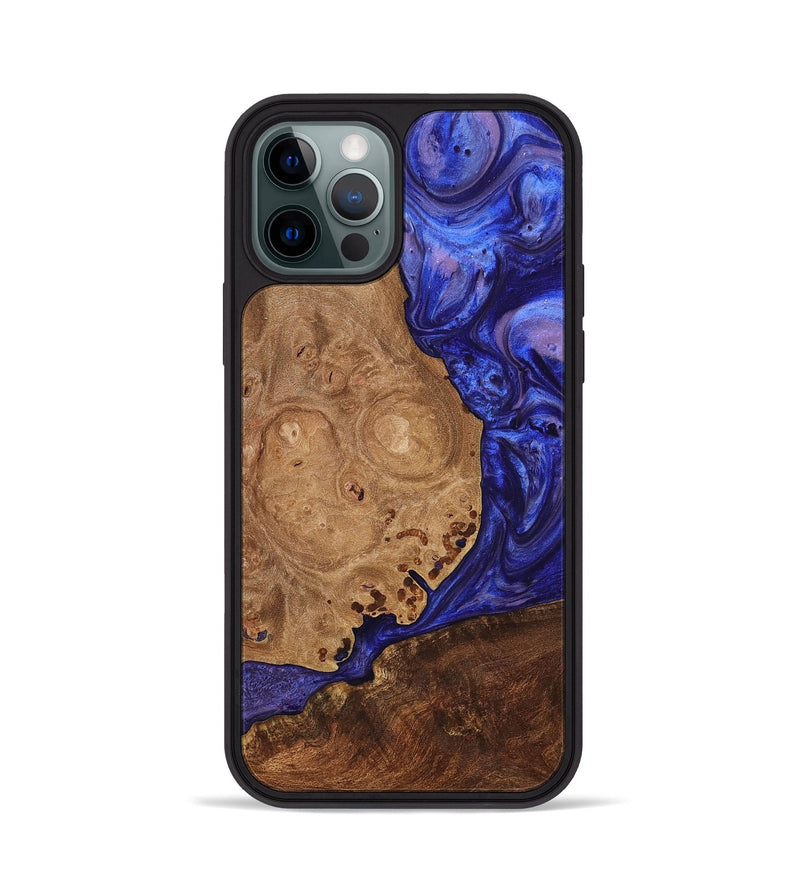 iPhone 12 Pro Wood+Resin Phone Case - Otis (Purple, 699100)