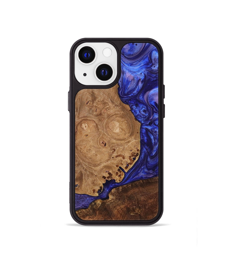 iPhone 13 mini Wood+Resin Phone Case - Otis (Purple, 699100)