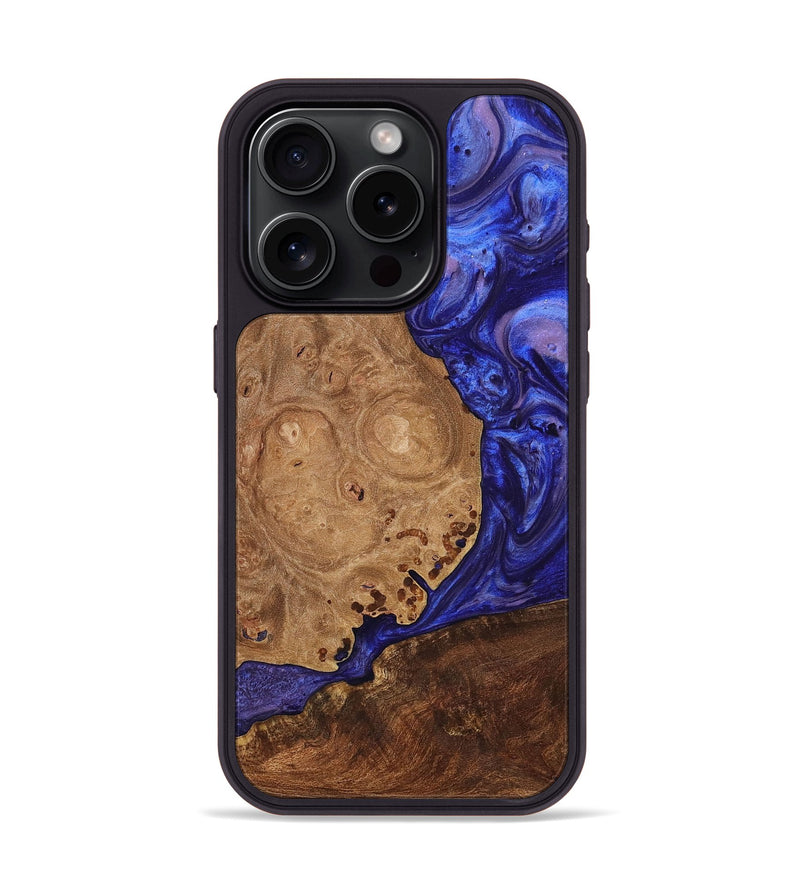 iPhone 15 Pro Wood+Resin Phone Case - Otis (Purple, 699100)