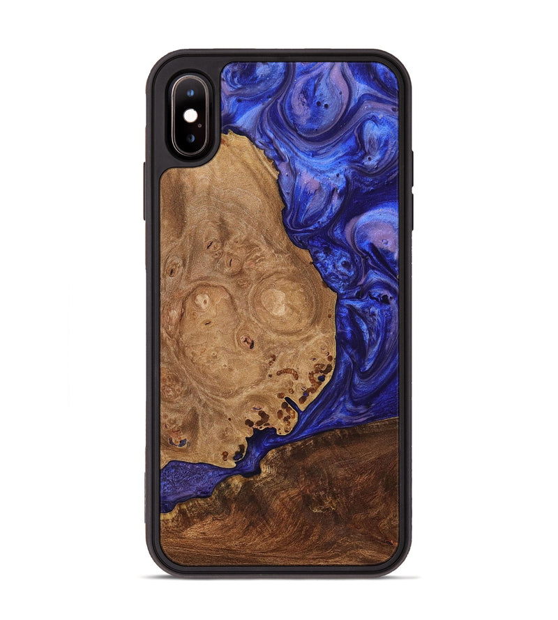 iPhone Xs Max Wood+Resin Phone Case - Otis (Purple, 699100)