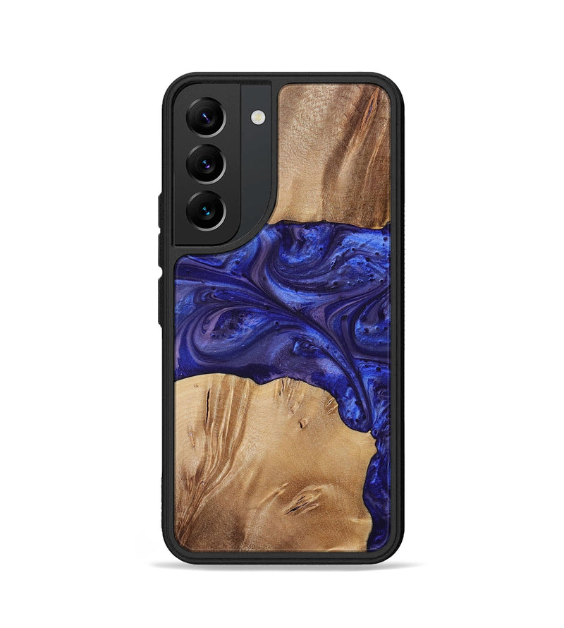 Galaxy S22 Wood+Resin Phone Case - Kim (Purple, 699102)
