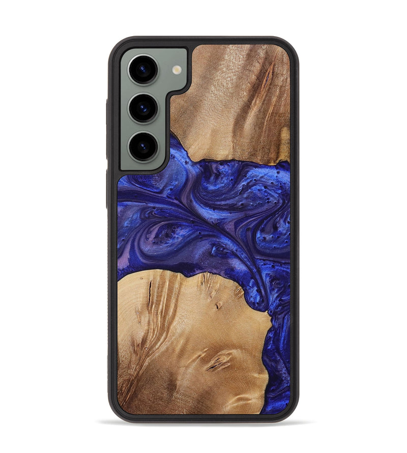 Galaxy S23 Plus Wood+Resin Phone Case - Kim (Purple, 699102)