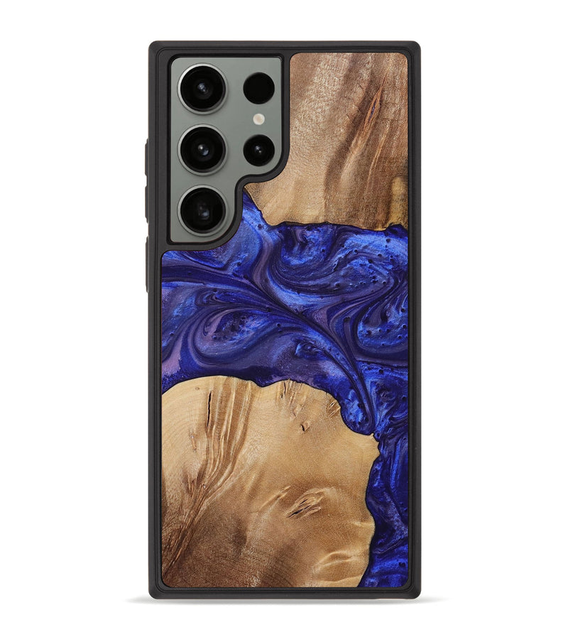 Galaxy S23 Ultra Wood+Resin Phone Case - Kim (Purple, 699102)