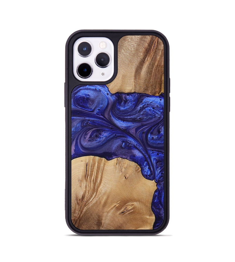iPhone 11 Pro Wood+Resin Phone Case - Kim (Purple, 699102)