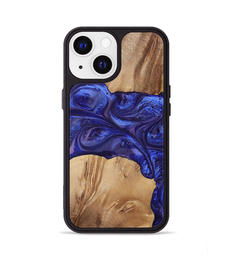 iPhone 13 Wood+Resin Phone Case - Kim (Purple, 699102)