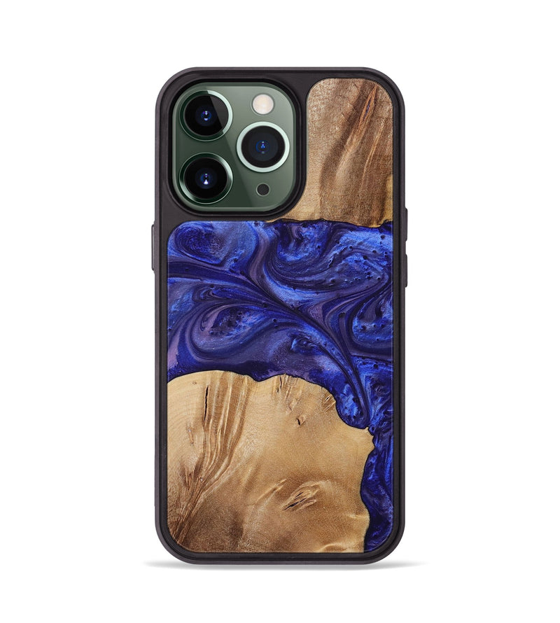 iPhone 13 Pro Wood+Resin Phone Case - Kim (Purple, 699102)