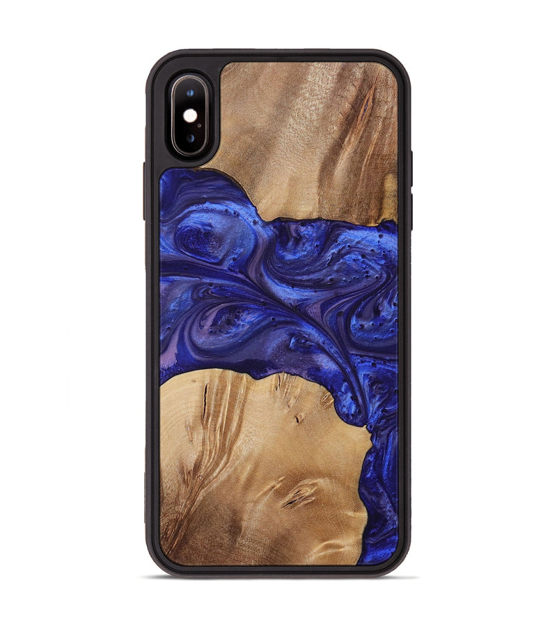 iPhone Xs Max Wood+Resin Phone Case - Kim (Purple, 699102)