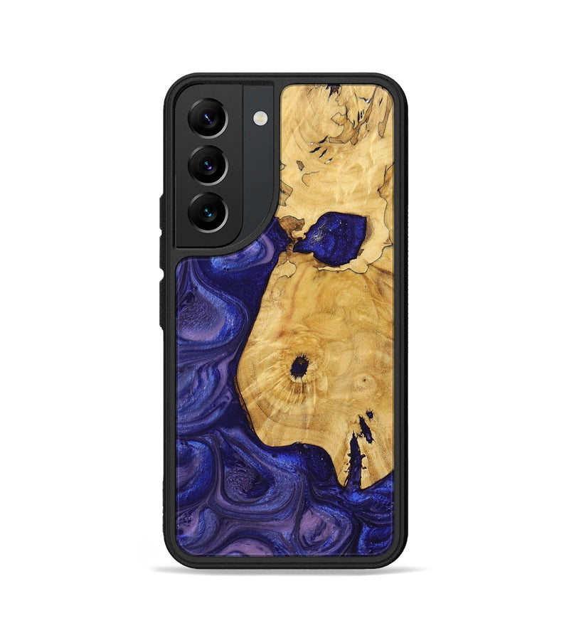 Galaxy S22 Wood+Resin Phone Case - Myrtle (Purple, 699104)