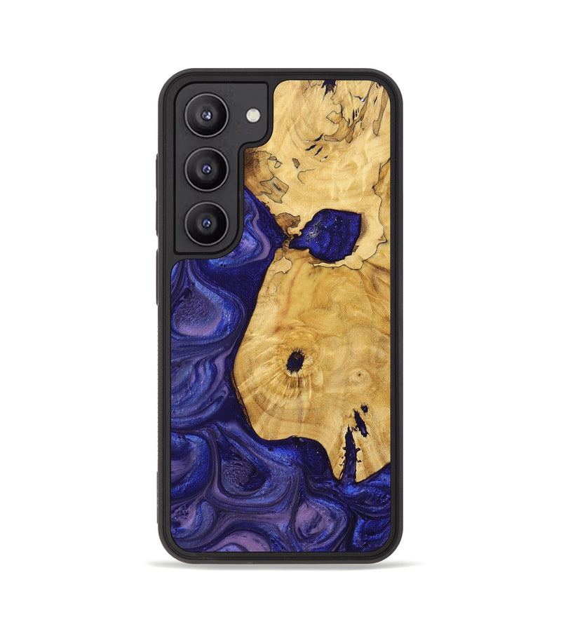 Galaxy S23 Wood+Resin Phone Case - Myrtle (Purple, 699104)