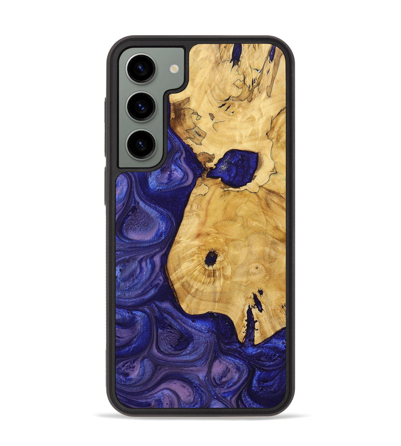 Galaxy S23 Plus Wood+Resin Phone Case - Myrtle (Purple, 699104)