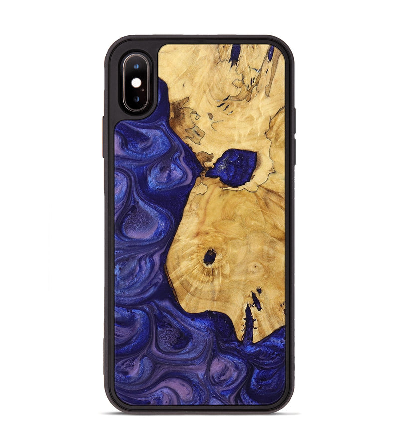 iPhone Xs Max Wood+Resin Phone Case - Myrtle (Purple, 699104)
