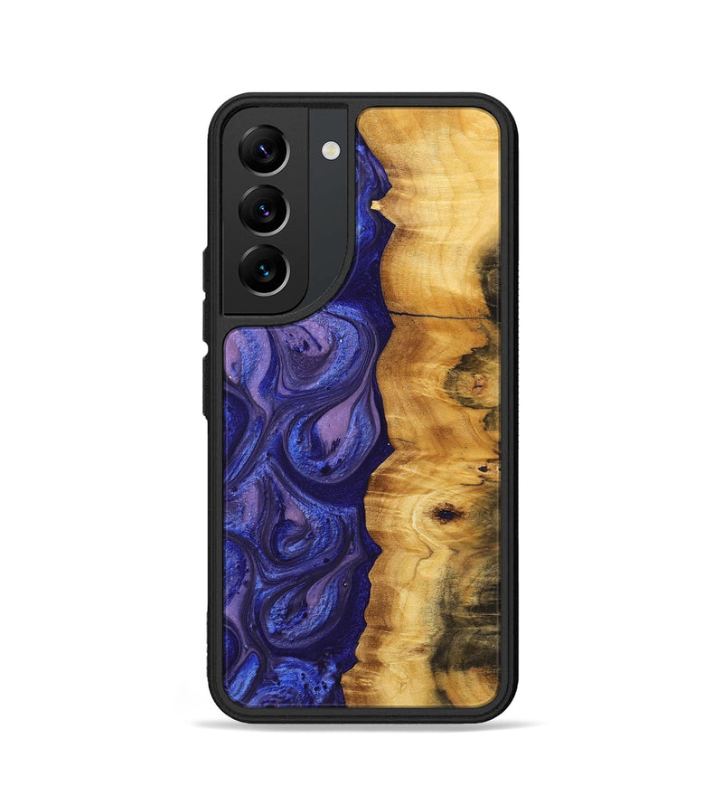Galaxy S22 Wood+Resin Phone Case - Lizzie (Purple, 699106)