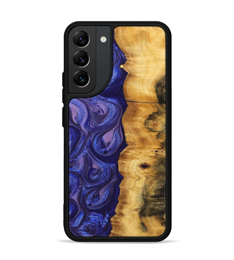 Galaxy S22 Plus Wood+Resin Phone Case - Lizzie (Purple, 699106)