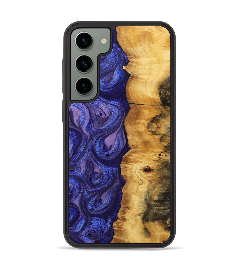 Galaxy S23 Plus Wood+Resin Phone Case - Lizzie (Purple, 699106)