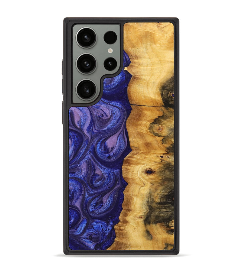 Galaxy S23 Ultra Wood+Resin Phone Case - Lizzie (Purple, 699106)