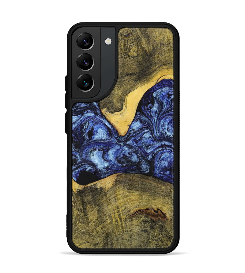 Galaxy S22 Plus Wood+Resin Phone Case - Josue (Blue, 699140)