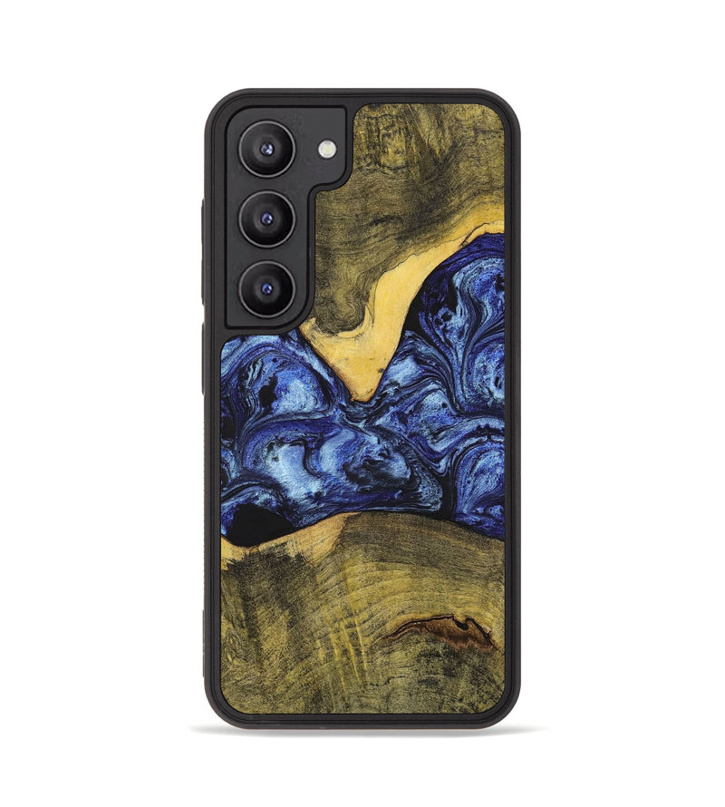 Galaxy S23 Wood+Resin Phone Case - Josue (Blue, 699140)