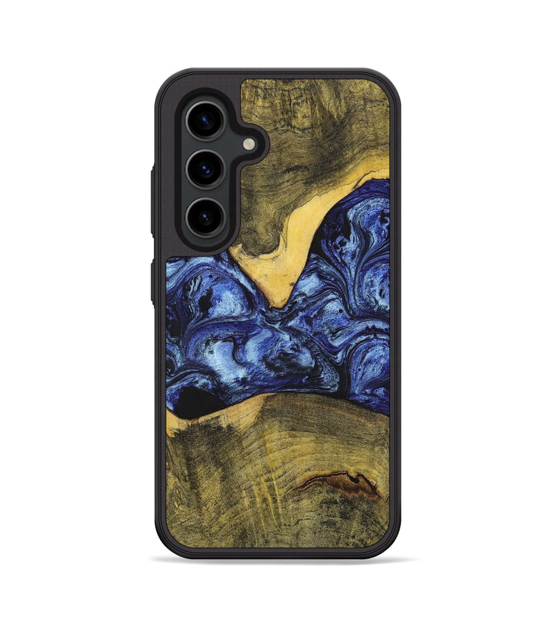 Galaxy S24 Wood+Resin Phone Case - Josue (Blue, 699140)