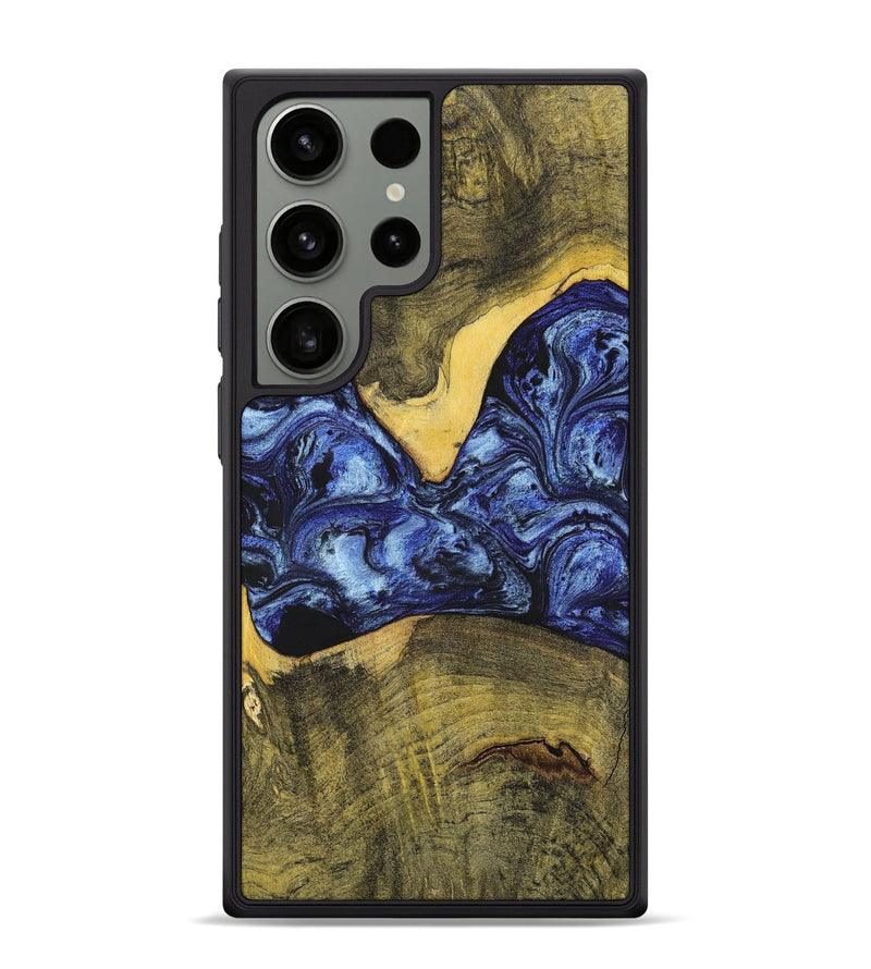 Galaxy S24 Ultra Wood+Resin Phone Case - Josue (Blue, 699140)