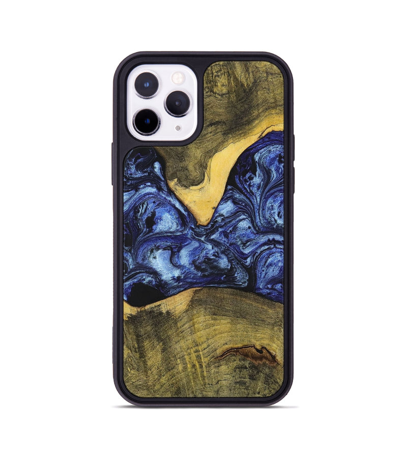 iPhone 11 Pro Wood+Resin Phone Case - Josue (Blue, 699140)