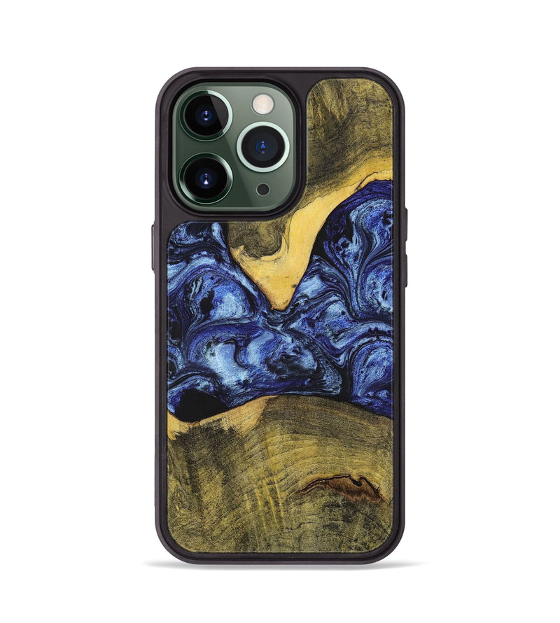 iPhone 13 Pro Wood+Resin Phone Case - Josue (Blue, 699140)