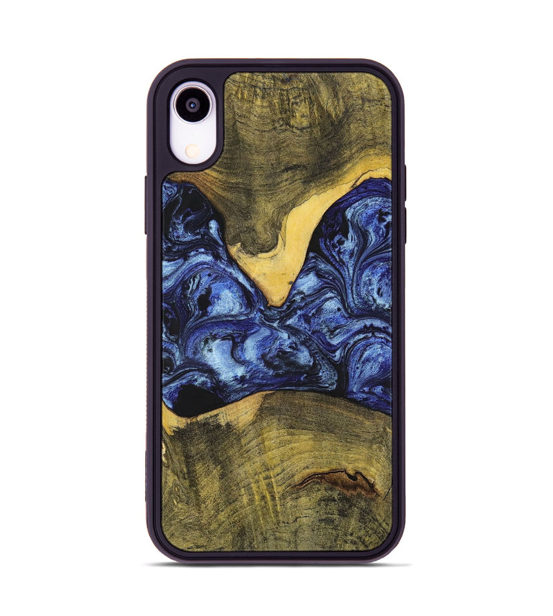 iPhone Xr Wood+Resin Phone Case - Josue (Blue, 699140)