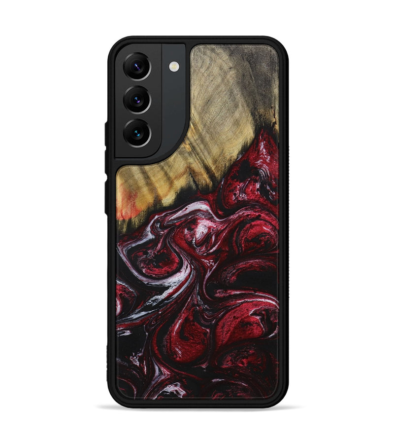Galaxy S22 Plus Wood+Resin Phone Case - Easton (Red, 699153)