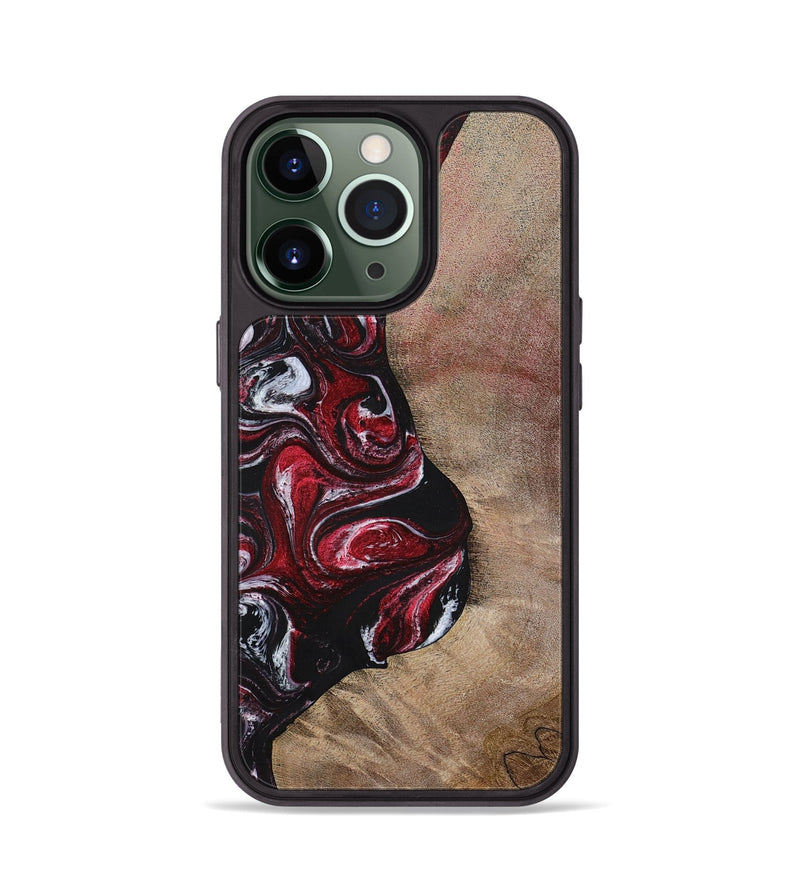 iPhone 13 Pro Wood+Resin Phone Case - Larry (Red, 699155)