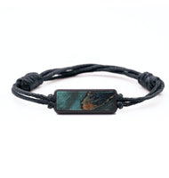 Classic Wood+Resin Bracelet - Nathan (Teal & Gold, 699179)