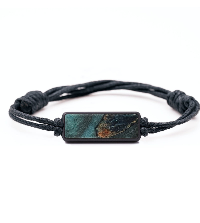 Classic Wood+Resin Bracelet - Nathan (Teal & Gold, 699179)