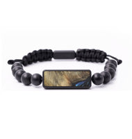 Onyx Bead Wood+Resin Bracelet - Leanne (Blue, 699226)