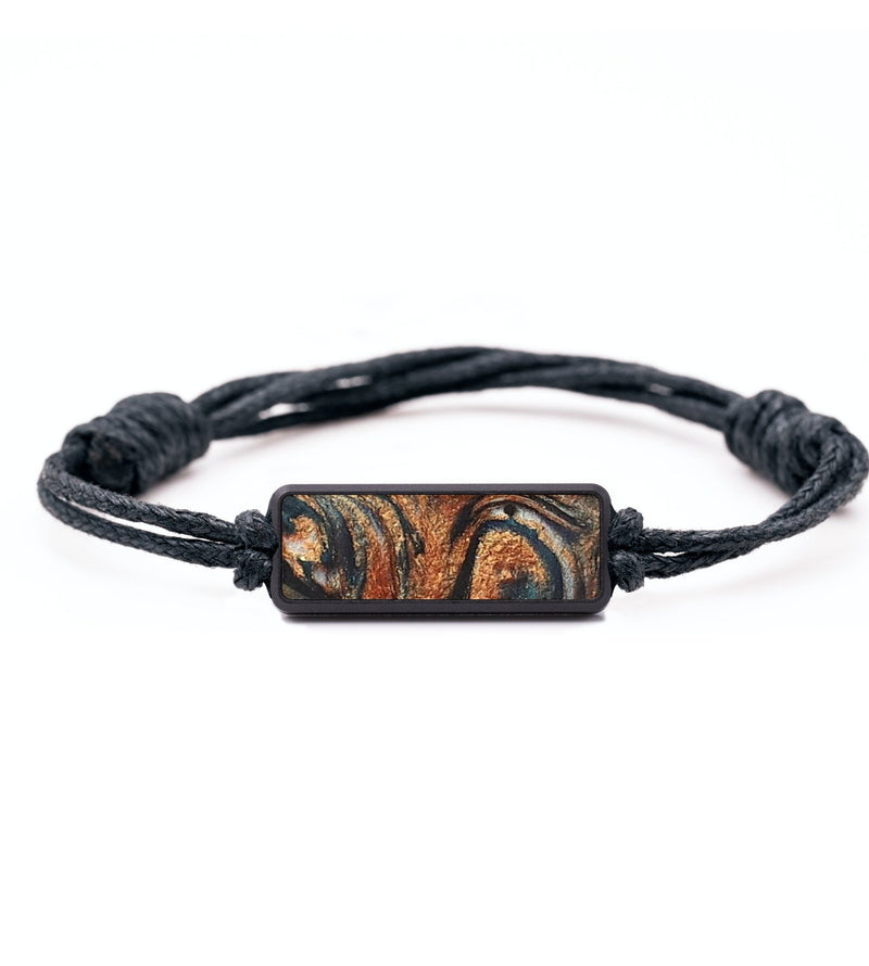 Classic Wood+Resin Bracelet - Sara (Teal & Gold, 699235)