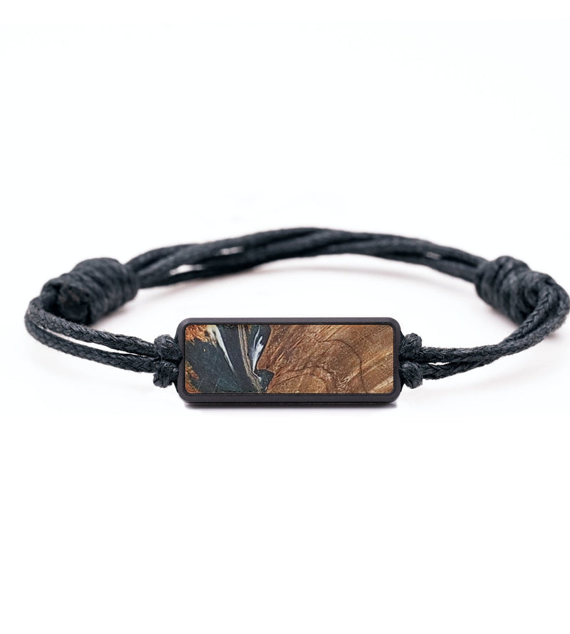 Classic Wood+Resin Bracelet - Leonel (Teal & Gold, 699236)