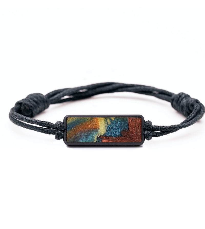 Classic Wood+Resin Bracelet - Robyn (Teal & Gold, 699248)