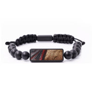 Onyx Bead Wood+Resin Bracelet - Conner (Red, 699305)