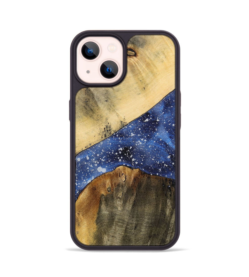 iPhone 14 Wood+Resin Phone Case - Christian (Cosmos, 699368)