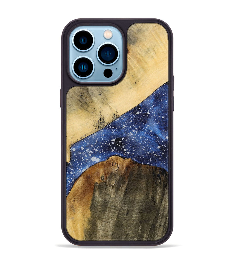 iPhone 14 Pro Max Wood+Resin Phone Case - Christian (Cosmos, 699368)