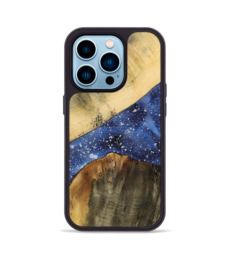 iPhone 14 Pro Wood+Resin Phone Case - Christian (Cosmos, 699368)