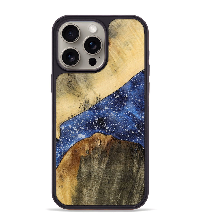 iPhone 15 Pro Max Wood+Resin Phone Case - Christian (Cosmos, 699368)