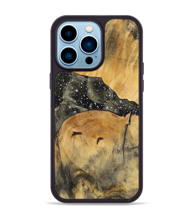 iPhone 14 Pro Max Wood+Resin Phone Case - Sadie (Cosmos, 699381)