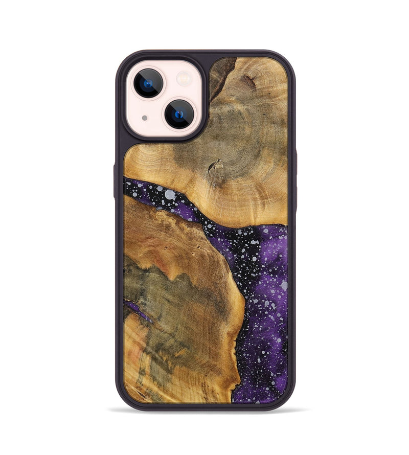 iPhone 14 Wood+Resin Phone Case - Molly (Cosmos, 699386)