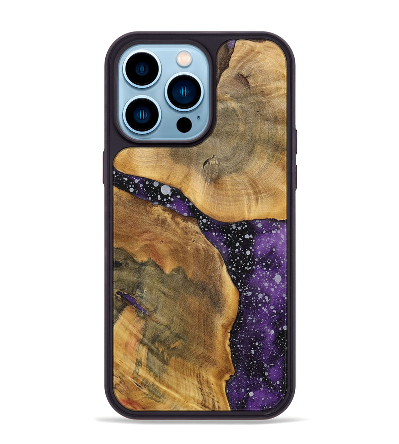 iPhone 14 Pro Max Wood+Resin Phone Case - Molly (Cosmos, 699386)