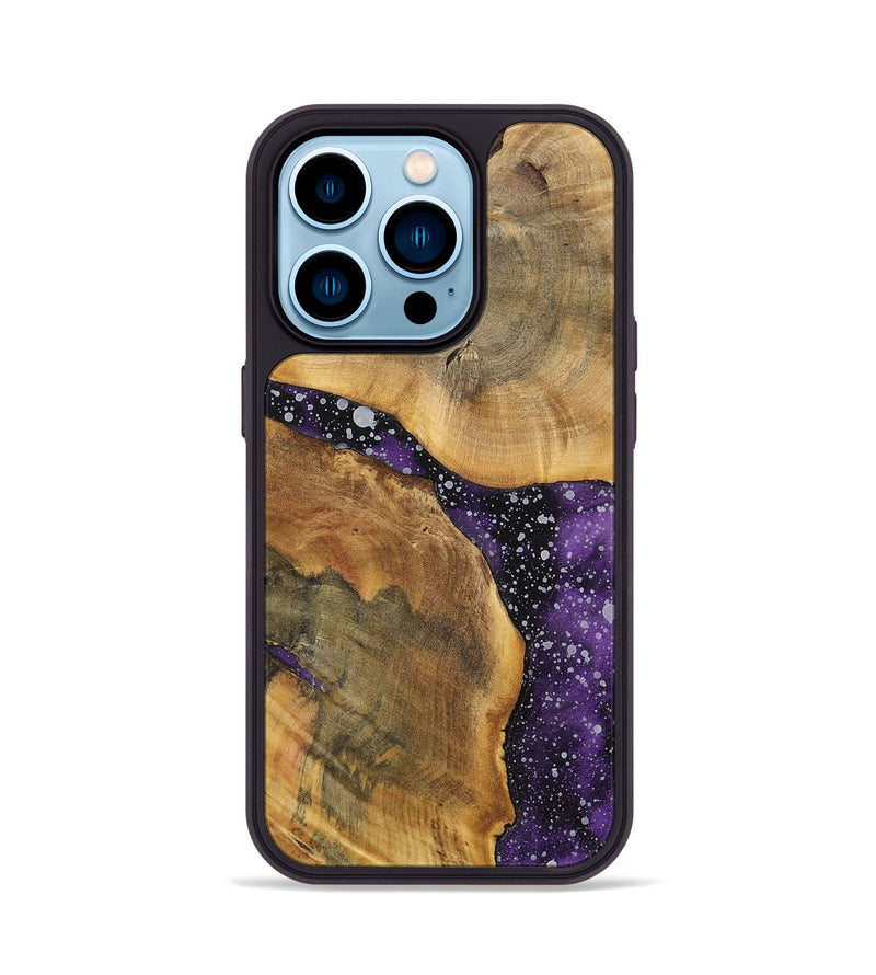 iPhone 14 Pro Wood+Resin Phone Case - Molly (Cosmos, 699386)