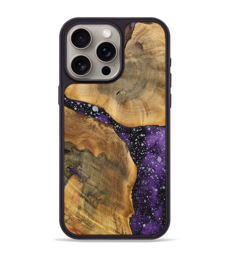 iPhone 15 Pro Max Wood+Resin Phone Case - Molly (Cosmos, 699386)