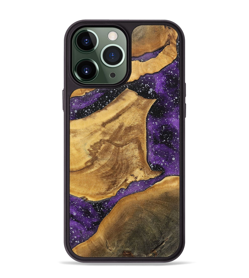 iPhone 13 Pro Max Wood+Resin Phone Case - Mathew (Cosmos, 699389)
