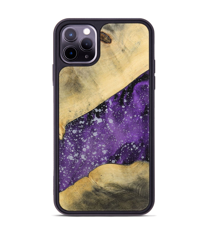 iPhone 11 Pro Max Wood+Resin Phone Case - Hector (Cosmos, 699393)